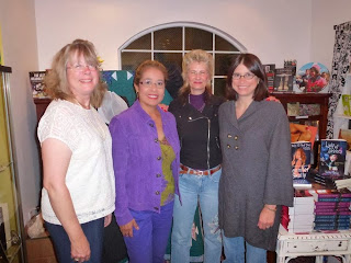 From left to right, Shelley Adina, Victoria Johnson, Jennifer Skully, and Nia Simone