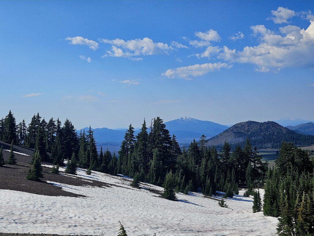 Crater Lake Snow on the North Side