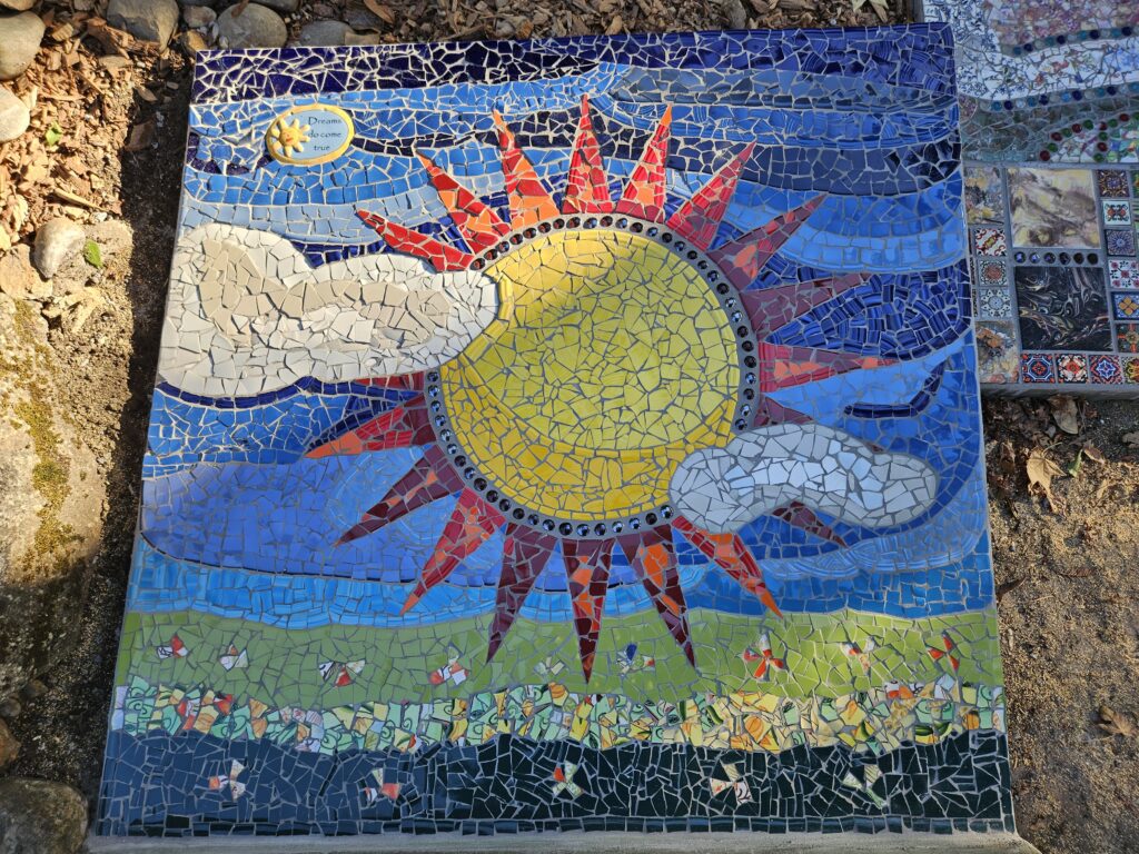 Completed Sunburst mosaic